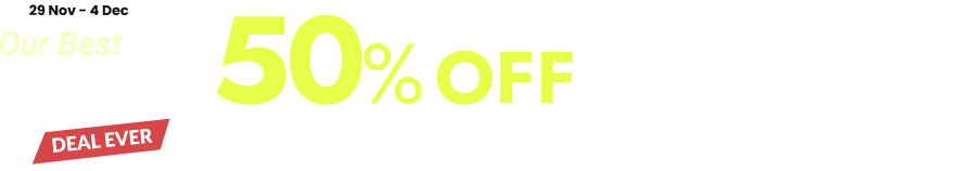 friday sale with 50%